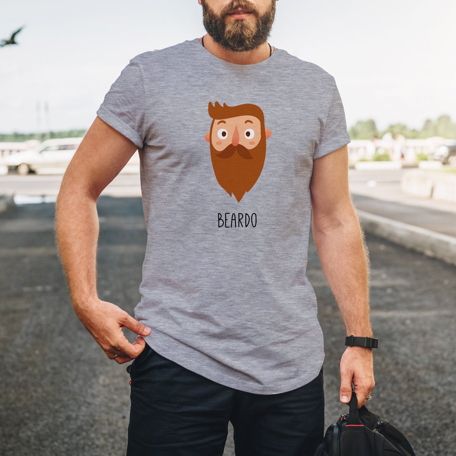 Beardo Tee – Milk and Cookies