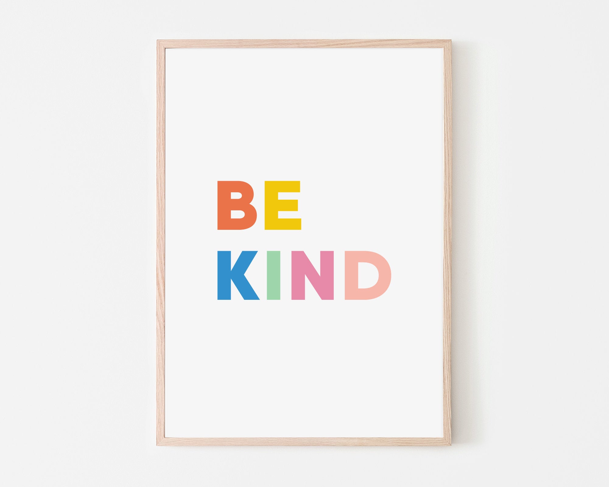 Be Kind Art Print – Milk and Cookies