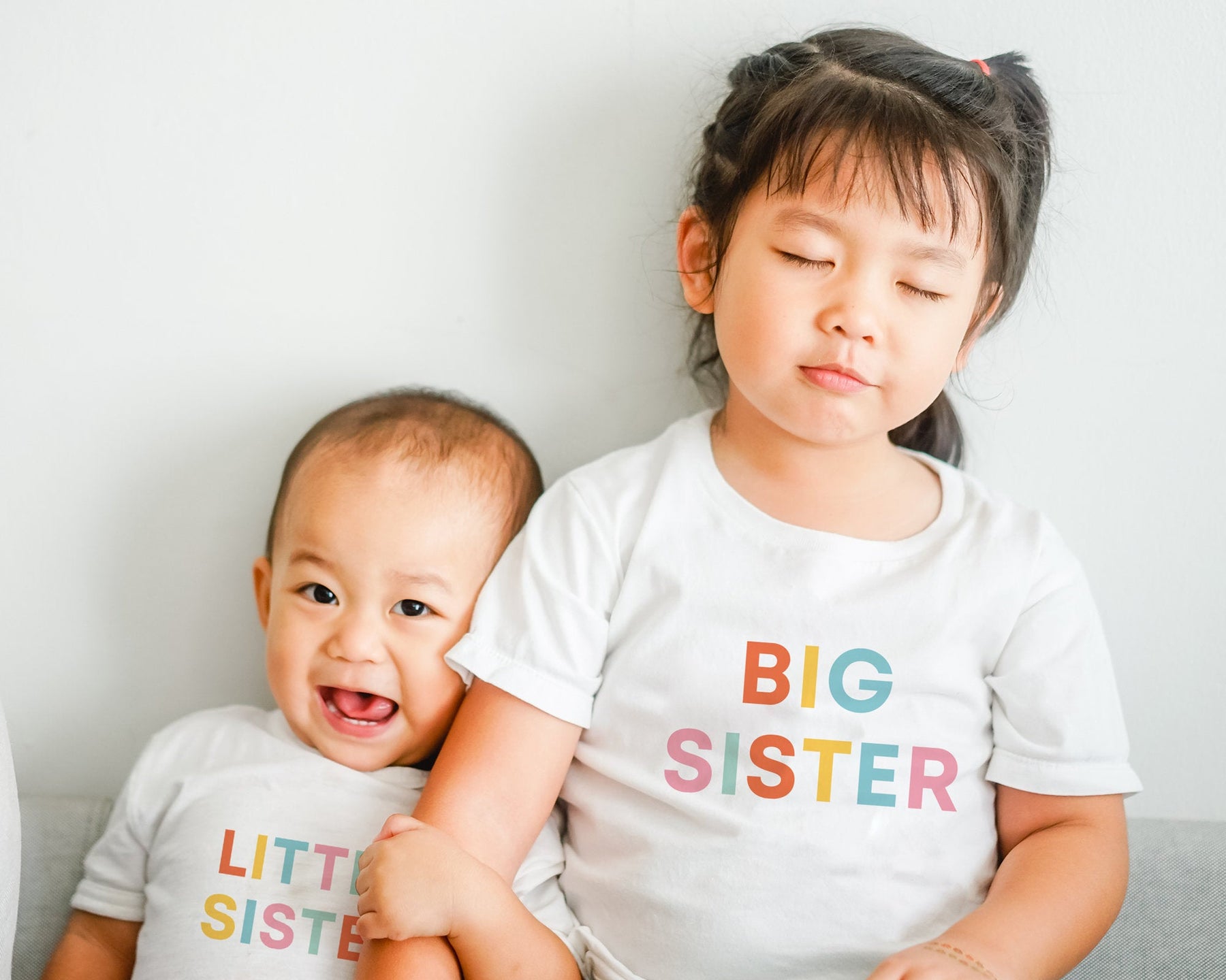 Big Sister / Little Sister Shirt – Milk and Cookies